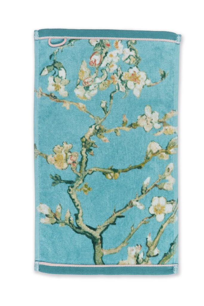 Van Gogh Blossom Gastendoek Blauw 30x50 Set van 3