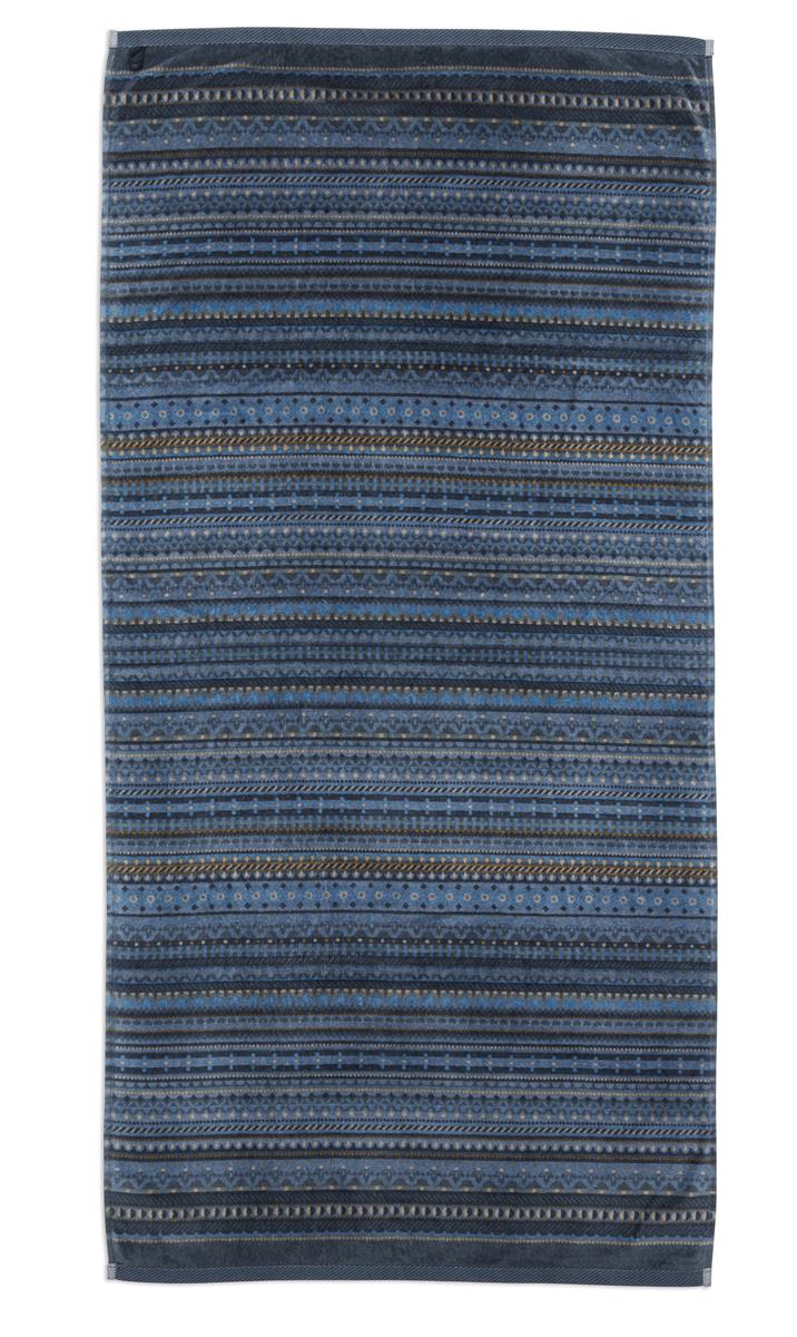 Pip Studio Geometric Badlaken Donker Blauw 70x140