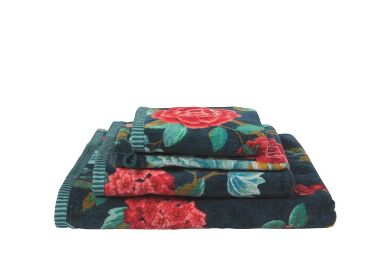 Pip Studio Good Evening Gastendoek Donker Blauw 30x50 Set van 3