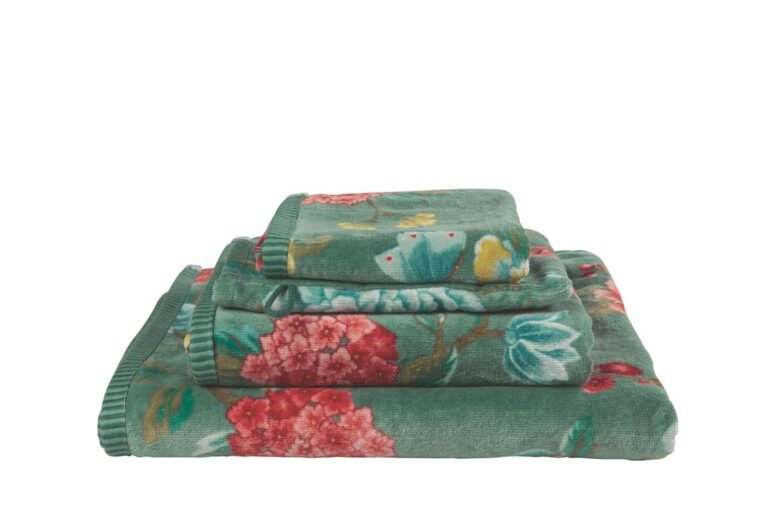 Pip Studio Good Evening Gastendoek Groen 30x50 Set van 3