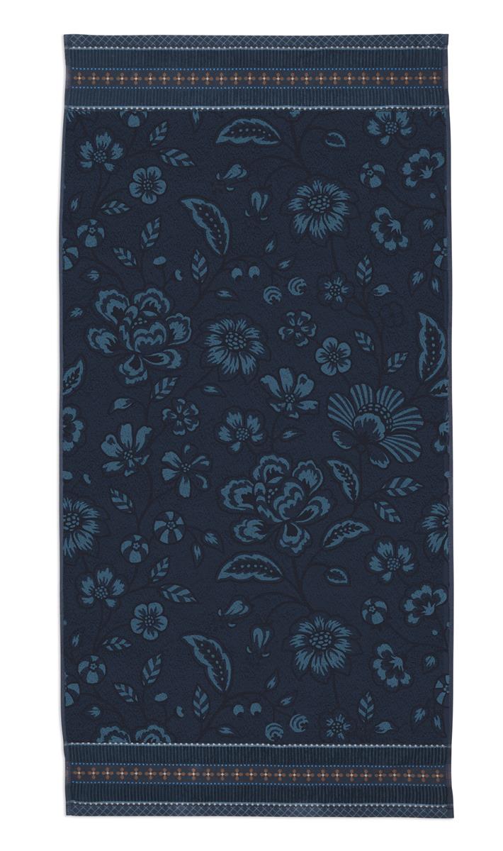 Pip Studio Jasmin Badlaken Donker Blauw 70x140