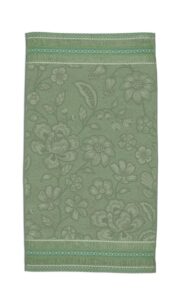 Pip Studio Jasmin Handdoek Groen 55x100 Set van 3