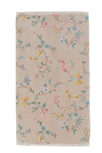 Pip Studio Les Fleurs Handdoek Khaki 55x100 Set van 3