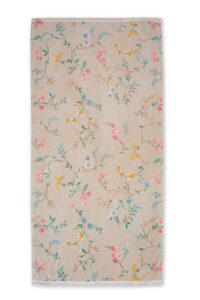 Pip Studio Les Fleurs Badlaken Khaki 70x140