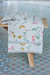 Pip Studio Les Fleurs Gastendoek Wit 30x50 Set van 3