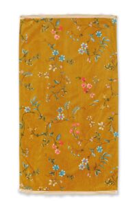 Pip Studio Les Fleurs Handdoek Geel 55x100 Set van 3