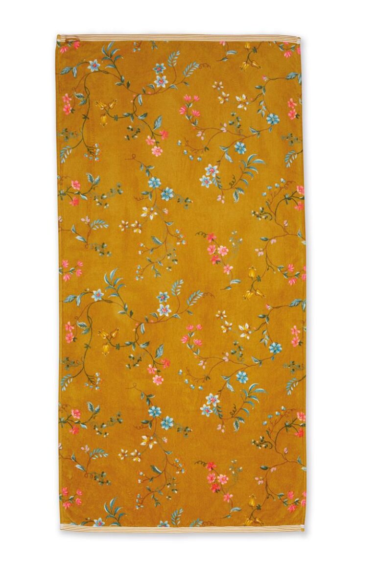 Pip Studio Les Fleurs Badlaken Geel 70x140