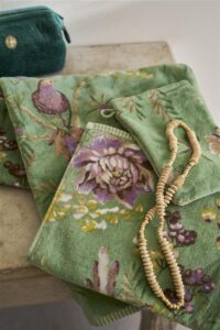 Pip Studio Secret Garden Handdoek Groen 55x100 Set van 3