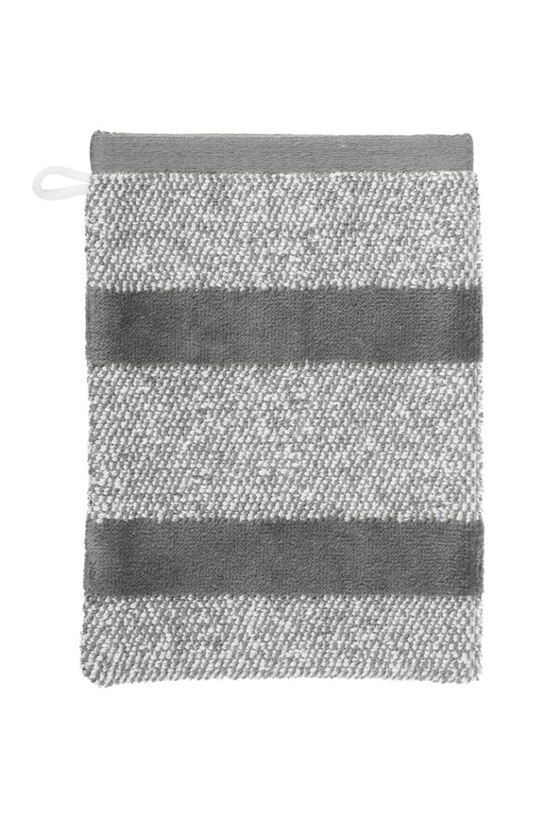 Beddinghouse Sheer Stripe Washand Anthracite 16x22 Set van 3