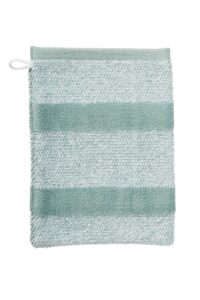 Beddinghouse Sheer Stripe Washand Green 16x22 Set van 3