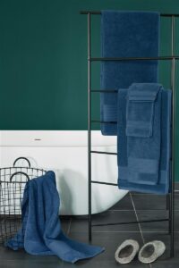 Beddinghouse Sheer Gastendoek Donker Blauw 30x50 Set van 3