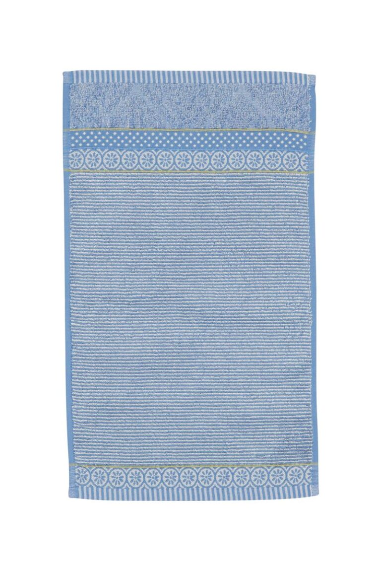 Pip Studio Soft Zellige Gastendoek Blauw Grijs 30x50 Set van 3