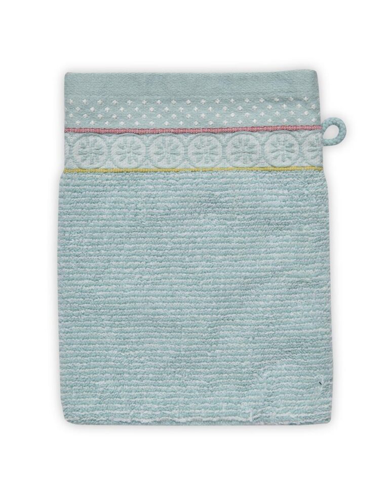 Pip Studio Soft Zellige Washand Blue 16x22 Set van 3