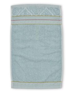 Pip Studio Soft Zellige Gastendoek Blauw 30x50 Set van 3