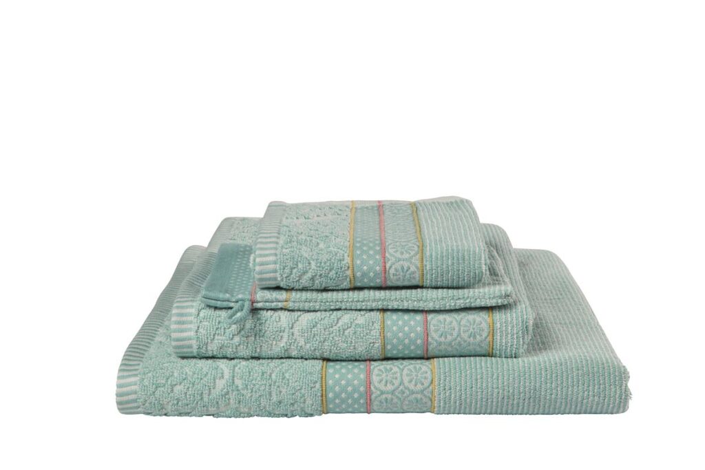 Pip Studio Soft Zellige Gastendoek Blauw 30x50 Set van 3