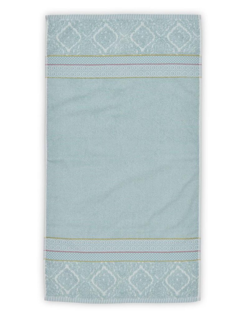 Pip Studio Soft Zellige Handdoek Blauw 55x100 Set van 3