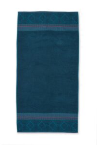 Pip Studio Soft Zellige Badlaken Donker Blauw 70x140