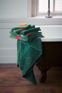 Pip Studio Soft Zellige Gastendoek Groen 30x50 Set van 3