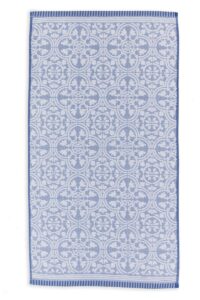 Pip Studio Tile de Pip Handdoek Blauw 55x100 Set van 3