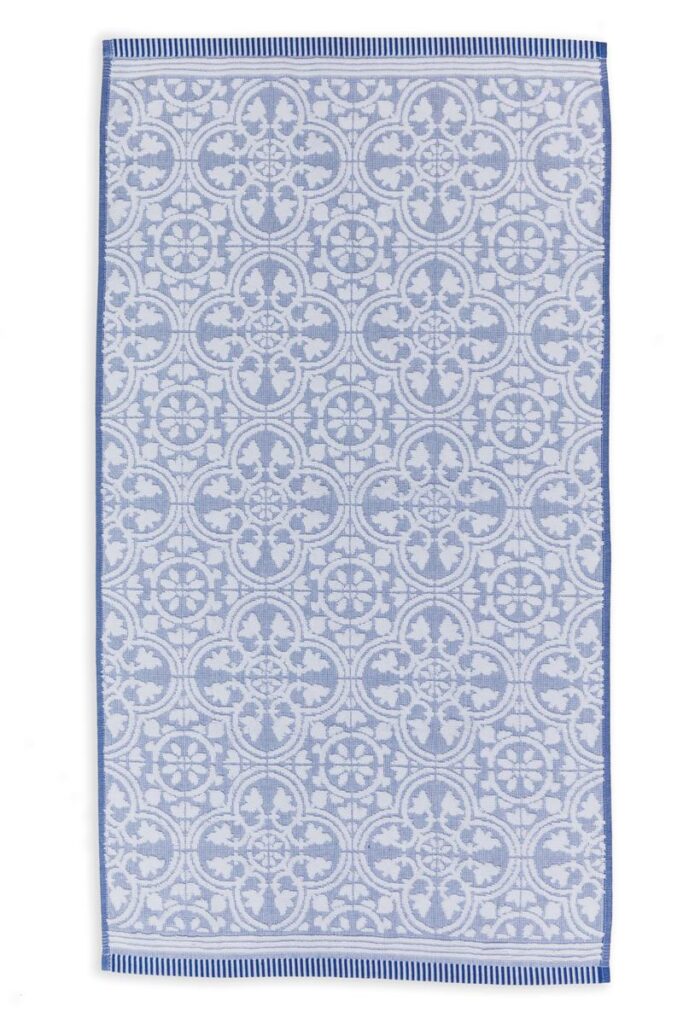 Pip Studio Tile de Pip Handdoek Blauw 55x100 Set van 3