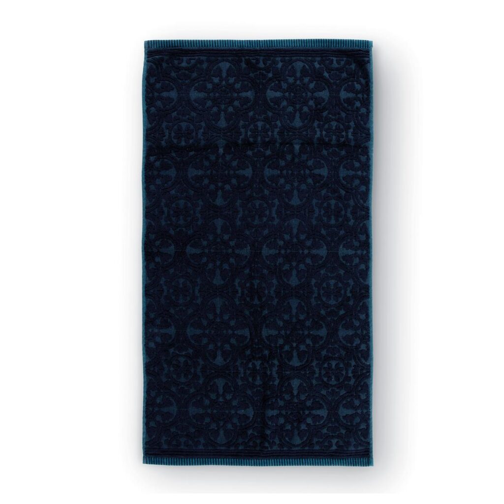 Pip Studio Tile de Pip Handdoek Donker Blauw 55x100 Set van 3