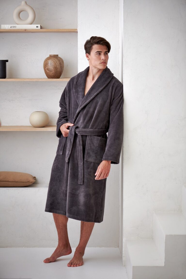 Vandyck Beaumont Badjas anthracite S