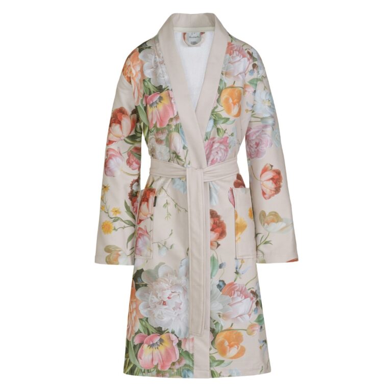Vandyck Fleur Badjas cream tan L